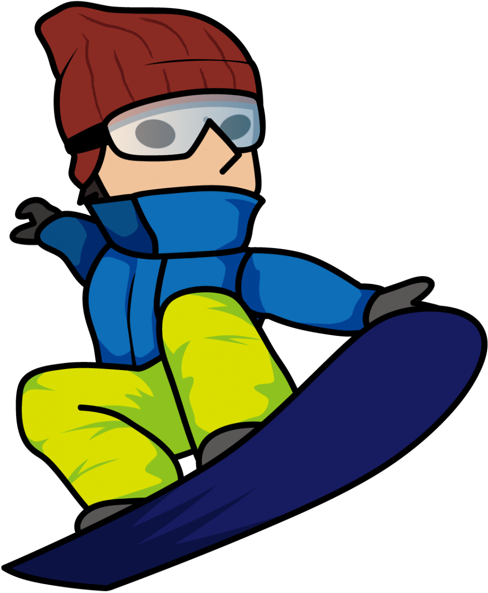 スノーボードでジャンプする男性のイラスト素材 とびぃ Vegl