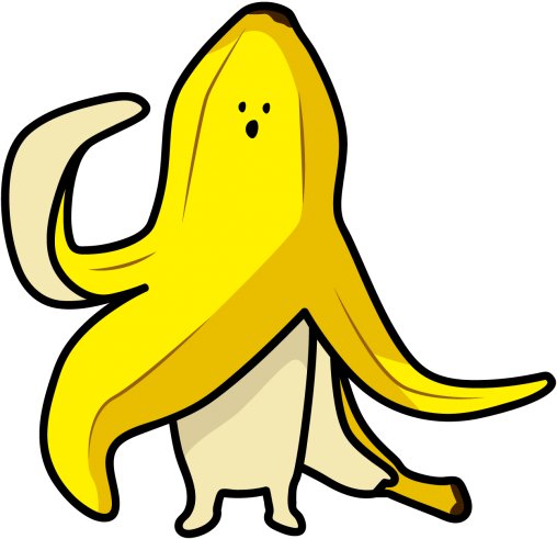 軽く挨拶するバナナ