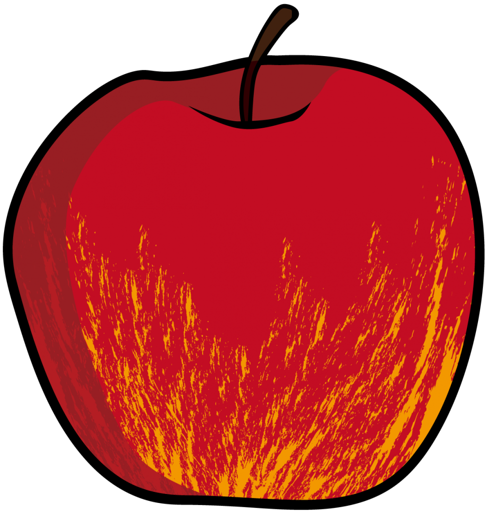 赤いリンゴのイラスト素材 Veglキャラクターイラスト素材