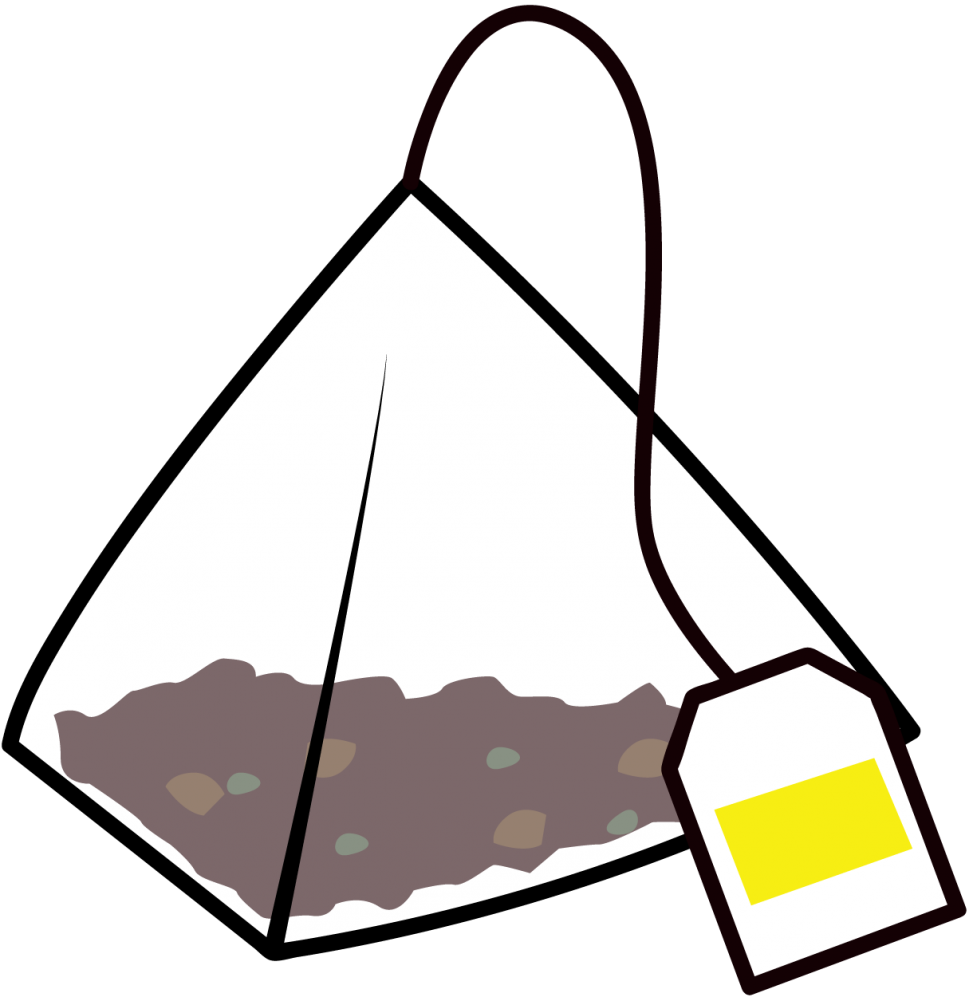 ピラミッド型のティーバッグ